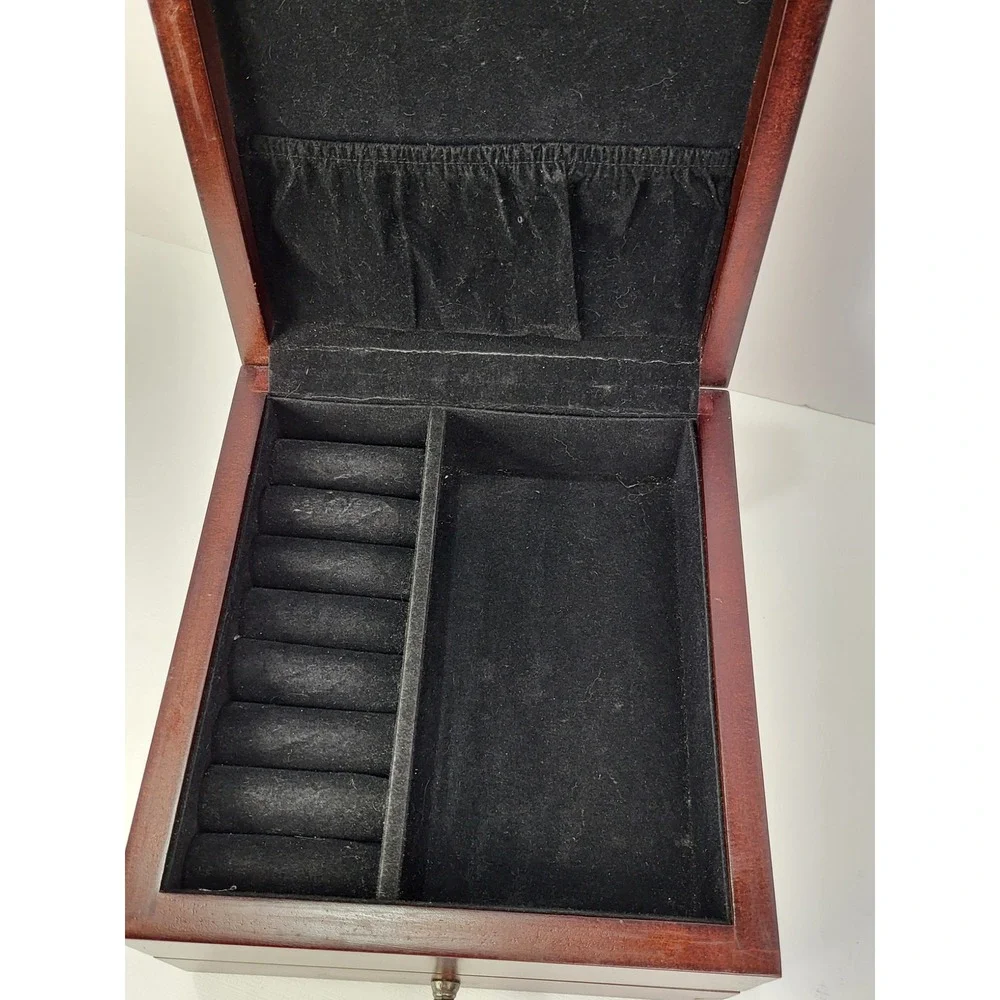 Vintage 2002 Tri Coastal Design Wood Jewelry Box Cristin Atria Cottagecore